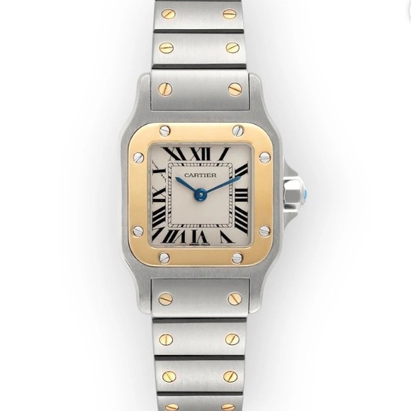 Cartier Accessories - Cartier Santos Small Two-Tone Steel & 18k Gold Quartz Watch